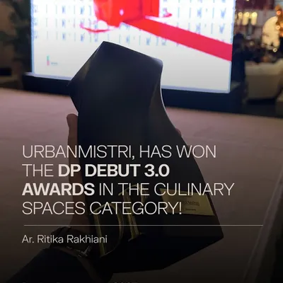 We were honored to win the DP Debut 3.0 Award in the Culinary Spaces category for our Seoul Restaurant project. This trophy represents our dedication to creating culturally authentic and innovative dining experiences.