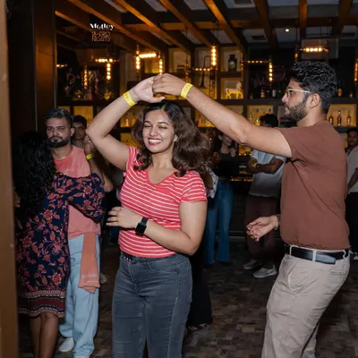A perfect turn and a bright smile. This is the kind of joy we see every Wednesday at our La-Fro Nights. It's a beginner-friendly Latin dance night where everyone is welcome.