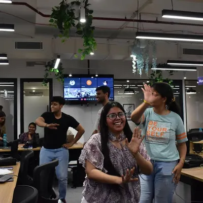Bringing the Zumba party to the office. A corporate session is the perfect way to de-stress and re-energize the team.