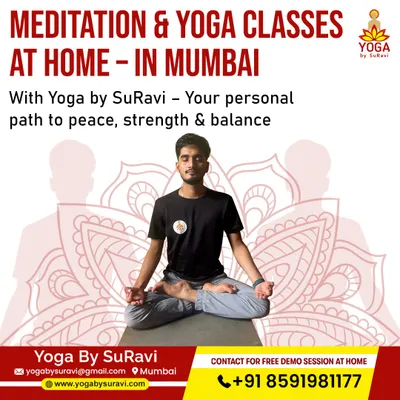 We offer meditation and yoga classes at home across Mumbai. This is your personal path to peace, strength, and balance.