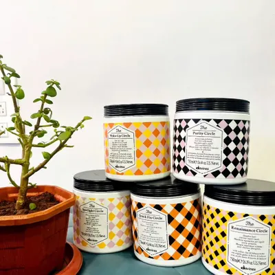 I proudly use Davines The Circle Chronicles, a range of sustainable hair masks designed for targeted treatments, from purification to deep repair.