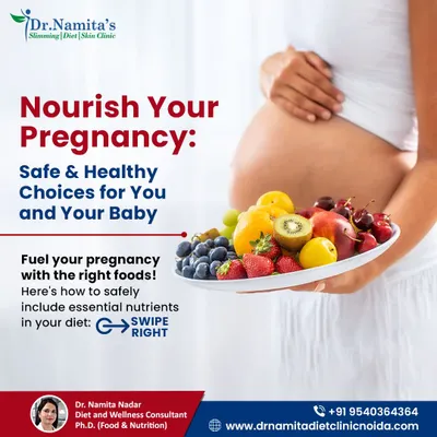 Eating for two can feel overwhelming, but it doesn't have to be. My approach to pregnancy nutrition focuses on safe, healthy, and delicious food choices that nourish both you and your baby. This image shows a plate full of nutrient-rich fruits, which are essential during pregnancy.
