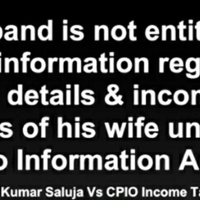 In matters of maintenance and alimony, financial transparency is a frequent point of contention. However, the law provides specific channels for financial disclosure. This ruling by the Central Information Commission clarifies that the Right to Information Act, 2005, cannot be used as a tool by a husband to access his wife's private banking and income tax details, establishing a clear boundary on personal financial information.