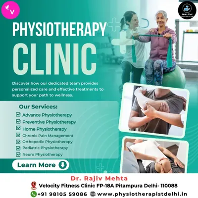 This graphic provides an overview of the services available at our clinic. We offer everything from advanced and preventive physiotherapy to specialized orthopedic and neuro physiotherapy, ensuring personalized care for your specific path to wellness.