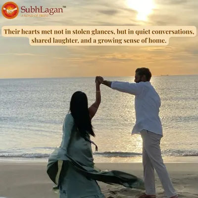 A couple dances on the beach at sunset, a perfect picture of romance and happiness. We help you find a partner with whom you can share such beautiful, unscripted moments.