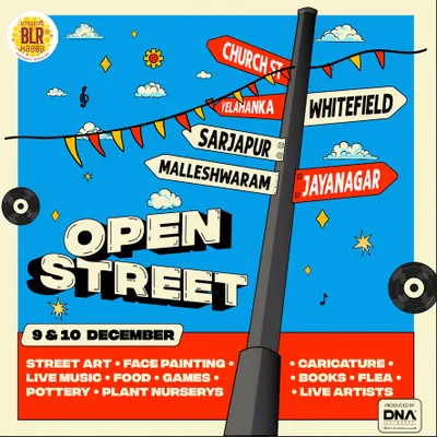 For the Unboxing BLR Habba, we produced the 'Open Street' festival across six major locations in Bangalore. This graphic outlines the city-wide celebration we managed, coordinating live music, street art, food stalls, and activities for thousands of attendees.