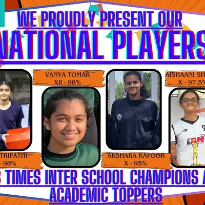 We are incredibly proud of our national players who are not just champions on the court but also toppers in their academics. We build disciplined athletes who excel in every part of life.