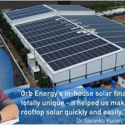 Dr. Sasanka Kunan of Neeli Aqua highlights how our unique in-house solar finance facility helped his aquaculture firm quickly and easily install a 700-kilowatt rooftop solar system. We handle the financing ourselves, removing the need for bank complexities.