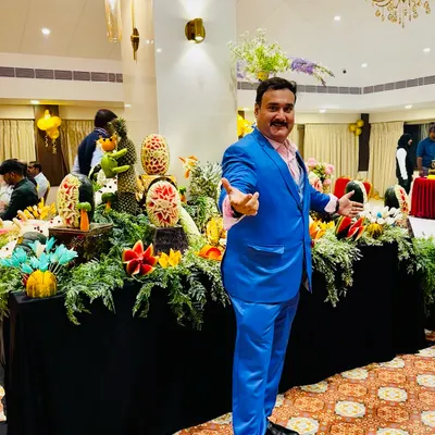 Dressed for a celebration. Here I am at a party, ready to mingle with guests and perform close up magic that happens right in their hands.