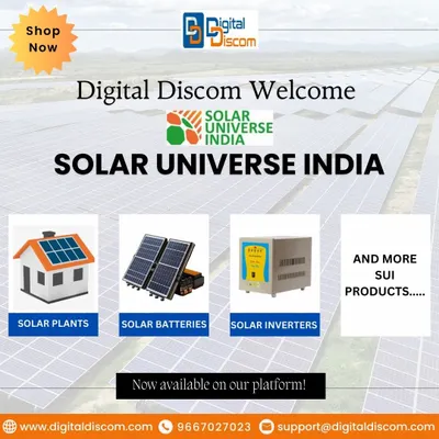 We are excited to welcome Solar Universe India to our platform, expanding our offerings of solar plants, batteries, and inverters.