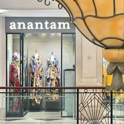A glimpse of the Anantam storefront at DLF Promenade, Vasant Kunj. I invite you to step in and discover a world of curated designer fashion.