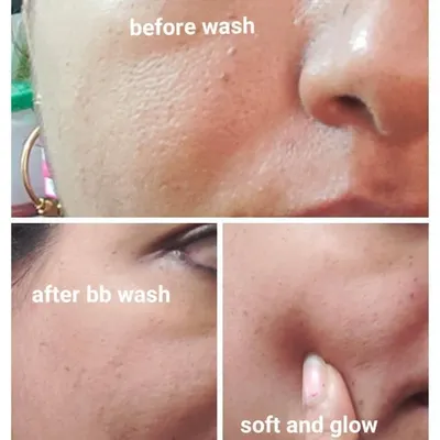 This is another wonderful result from my Gold Facial Bombs. The customer shared these pictures showing how her skin looked soft and glowing right after using the facial bomb.