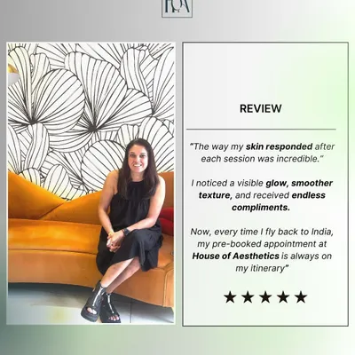 This is the wonderful feedback from my client who travels from the UK for her appointments. She noticed a visible glow, smoother texture, and received endless compliments after her sessions. It's a privilege to be a non-negotiable part of her trips back to India.