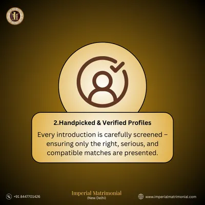 We ensure every introduction is carefully screened. Our process of presenting only handpicked and verified profiles means you only meet serious, compatible, and genuine individuals.