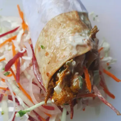 The Indian Veg Curry Roll is a simple, honest, and filling option. I use fresh seasonal vegetables and prepare them with classic desi masalas and a dhaba-style tadka for that authentic, homely taste.