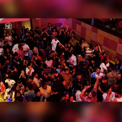 An overhead shot of a typical packed night at Loft38. My sets are designed to get everyone involved, creating a sea of people dancing across the entire venue.
