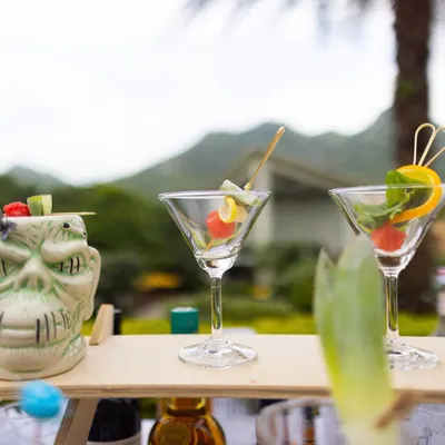 Cheers to the perfect blend of flavors and love! We pay attention to every detail, including the bar and cocktail presentation, to ensure a stylish and enjoyable experience for guests.