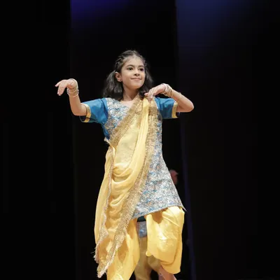 One of our young 'dancing divas' performing with such grace and confidence at our annual 'Thirkan' showcase. It’s a joy to watch them blossom as performers.