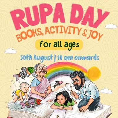 'Rupa Day' is a celebration for all ages. We fill the day with storytelling, comic-making, and other joyful activities, bringing families together for a festival of reading.