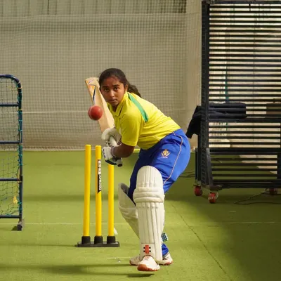 The journey begins here. Mithila Vinod, who went on to play for India U-19, is seen here during her early training days at our academy.
