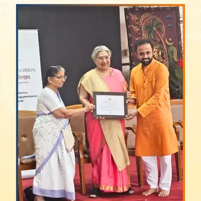 I was truly blessed to receive the Yoga Chikitsa Acharya recognition from two legendary figures in the field, Ma Hansaji Yogendra and Dr. Nagarathna. This honor motivates me to continue sharing the transformative power of yoga.