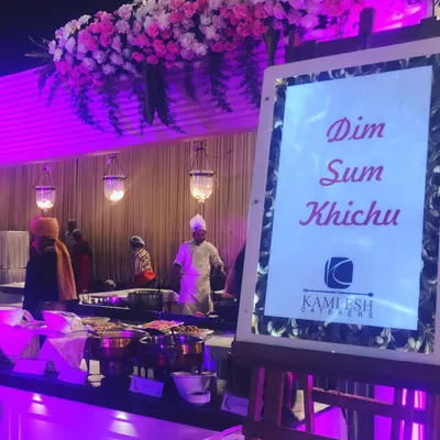 A perfect example of our fusion philosophy: Dim Sum Khichu. We've blended Gujarat's famous savory snack, Khichu, with global flavors, presenting it in the style of dim sum to create an extravagant and unique dish for your event.