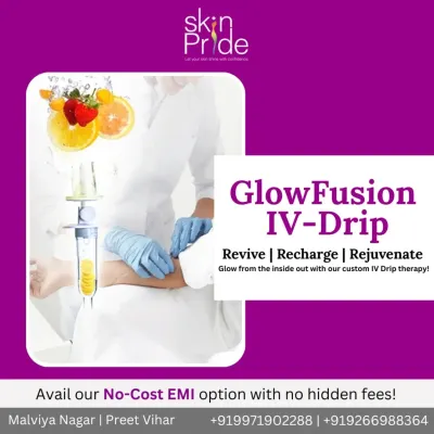 Revive, recharge, and rejuvenate with our GlowFusion IV Drip. This custom therapy is a full-body wellness boost, delivering essential nutrients for radiant skin and renewed energy.