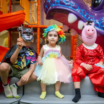 I believe in the power of pretend play. Kids can be anyone they want to be, whether it's Batman, a clown, or their favorite cartoon character.