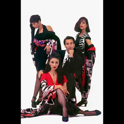 A significant photograph from my archives, this was my first fashion shoot in 1993 with the legendary designer Rohit Khosla. It features supermodels Mehr Jesia, Aparna Chandra, and Anupama Verma, marking a key moment in Indian fashion history.