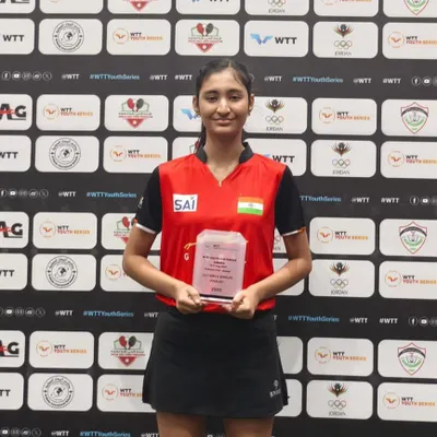 A proud moment for India and JPOTTA. Vaishnavi Jaiswal with her Silver and Bronze medals at the WTT Youth Contender Amman, showcasing her consistent performance in U17 and U19 international events.