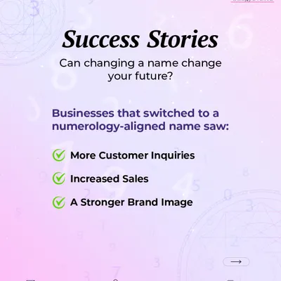 A name change can indeed change your future. Businesses that have aligned their name with numerological principles often see a tangible difference in customer inquiries, sales, and overall brand strength.