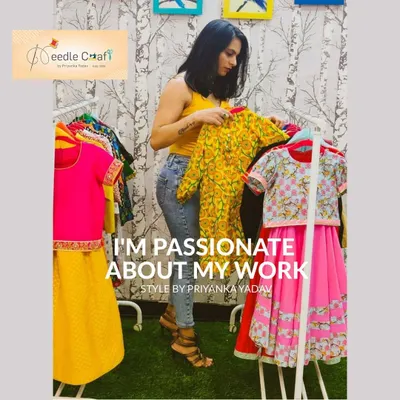 I am truly passionate about my work. Sorting through colorful fabrics and bringing your ideas to life is what I love to do every single day. Each outfit on this rack holds a story and a dream.