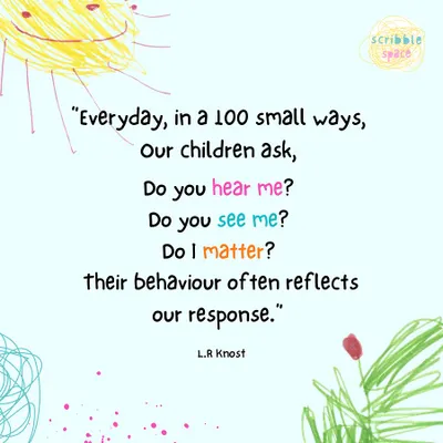 This quote by L.R. Knost is at the heart of what we do. We strive to create a space where every child feels seen, heard, and valued for their unique perspective.