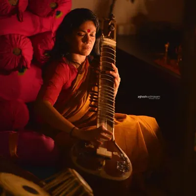 Light, shadow, color, and music. For me, playing the sitar is another form of meditation, a way to connect with the soul through sound.