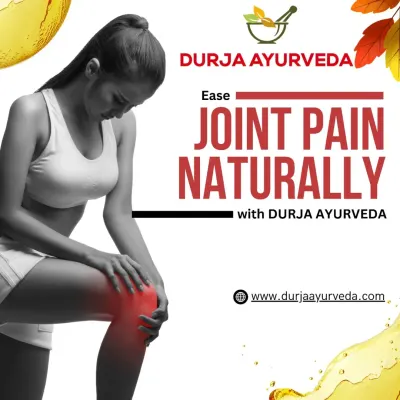 Ease your joint pain naturally with Durja Ayurveda. We focus on identifying and treating the root cause of your discomfort to provide sustainable, long-term relief and improve your quality of life.