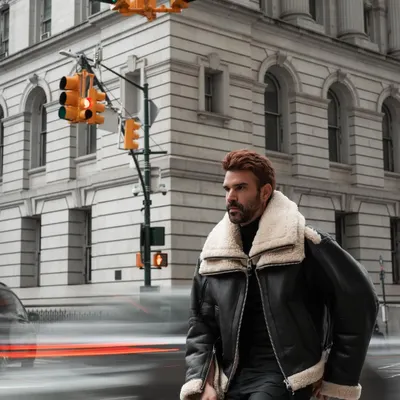 Capturing the energy of New York City using a slow shutter speed to create motion blur. This was part of a men's fashion shoot, contrasting the stillness of the subject with the city's constant movement.