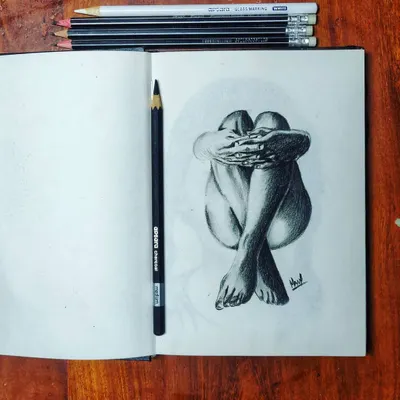 A charcoal study of the human form from my workbook. These trials are essential for me to practice shading, anatomy, and conveying emotion through posture.
