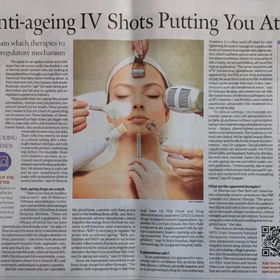 This article features my expert opinion on the risks of trendy anti-aging IV drips. I have consistently spoken out against unproven treatments like glutathione IVs, and I fully support the call for tighter regulations to protect patient health.