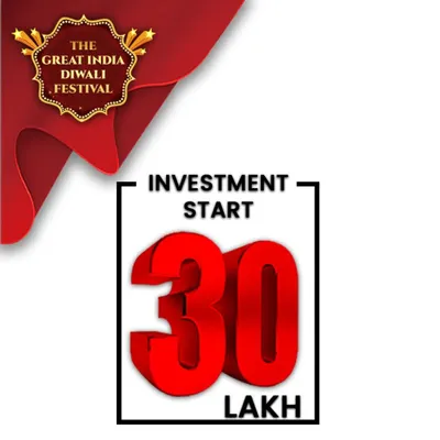 Announcing The Great India Diwali Festival, with investments starting at 30 Lakhs. This is a historic opportunity to secure a commercial property with a 72-month rental guarantee and a 30-year lease.