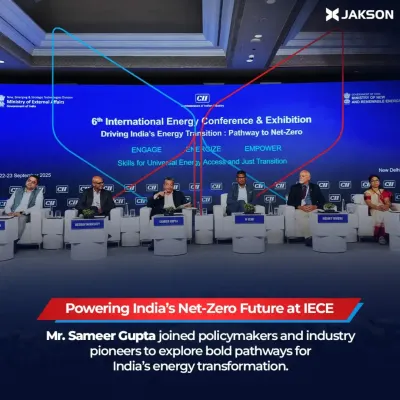 Our Chairman, Mr. Sameer Gupta, joined policymakers and industry pioneers at the 6th International Energy Conference & Exhibition (IECE). The focus was on exploring bold pathways for India's energy transformation and achieving a net-zero future.