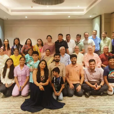 A group photo from the 60th wedding anniversary I planned and hosted in Lonavala. It was a magical event celebrating a lifetime of love, and it was wonderful to see so many family members and friends together.