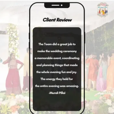 "The Team did a great job... the energy they held for the entire evening was amazing." We are so happy to hear that our efforts to create a memorable and fun-filled evening were a success.