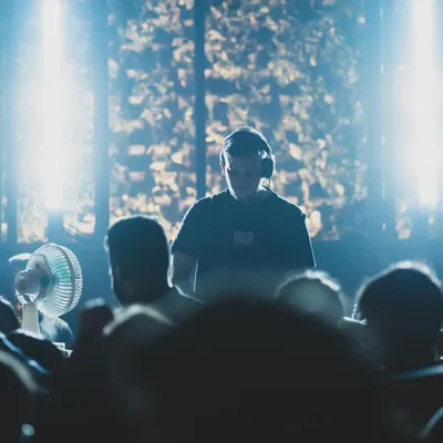 A powerful silhouette shot from my set at Raahi. Playing for a packed club like this is the best way to test new tracks and feel the crowd's energy.
