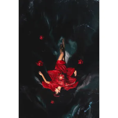 The hero shot from my campaign for couture designer Vaishali S. This image, capturing a model in a red gown floating in water, was designed to be visually arresting and embody the collection's surreal, nature-inspired theme.