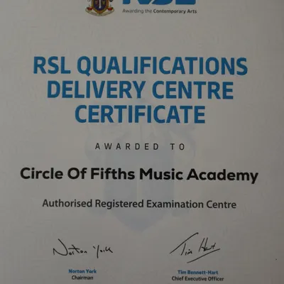 We are thrilled to be an official RSL Qualifications Delivery Centre. This means you can prepare for and take your Rockschool exams right here with us.