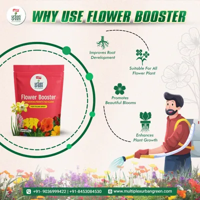 Our Flower Booster is designed to give you more vibrant and beautiful blooms. It improves root development and enhances overall plant growth, and is suitable for all types of flowering plants.