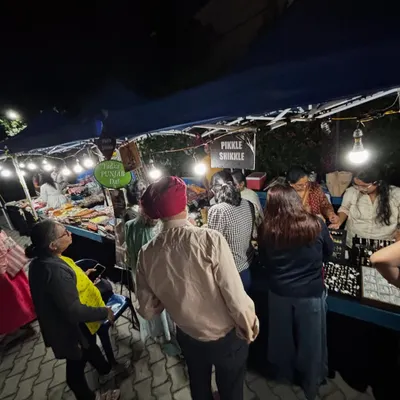 A view of our busy stall at a night market. It's always a pleasure to see so many people gathered to enjoy authentic, homemade food.