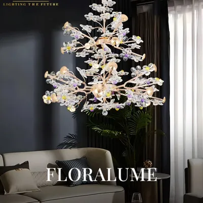 The Floralume chandelier, an elegant piece that illuminates your space with luxury and style.