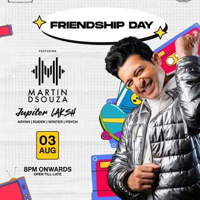 The official poster for my Friendship Day special event at NYX in Guwahati. It's always fun to travel for special occasions.