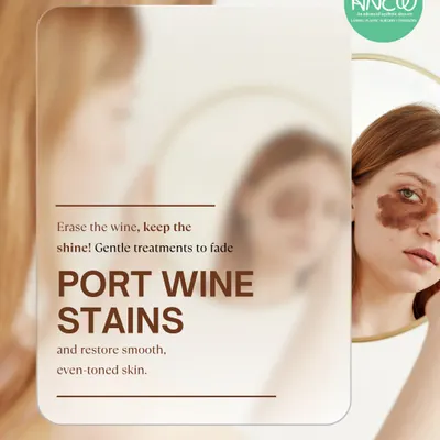 Port wine stains don't have to be permanent. I use advanced laser treatments to gently fade these stubborn stains and restore smooth, even-toned skin, helping you feel confident inside and out.